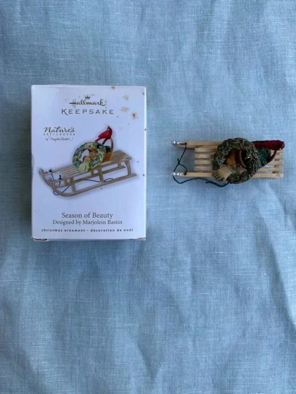 Hallmark 2010 Marjolein Bastin Season of Beauty Nature's Sketchbook ornament